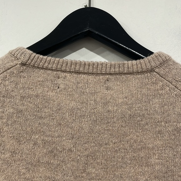 J. Crew Factory Lambswool Crewneck Sweater in Heathered Beige size XL - Picture 10 of 11
